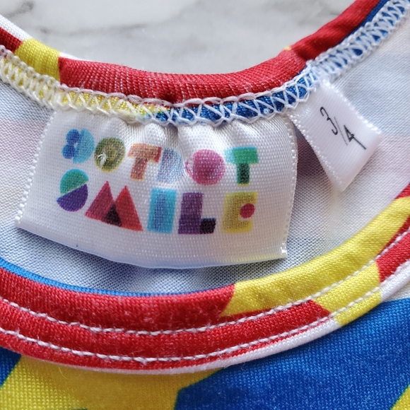 Dot Dot Smile Stars and Stripes Dress Size 3/4 - Picture 3 of 5